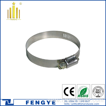 Stainless Steel Pipe Clips Worm Drive Hose Clamps
